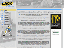 Tablet Screenshot of lackplus.de